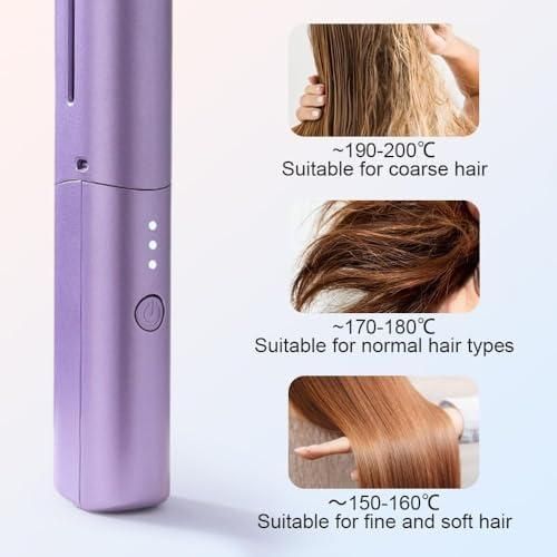 2 in 1 Rechargeable Hair Straightener