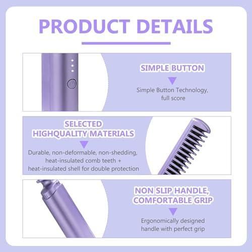 2 in 1 Rechargeable Hair Straightener