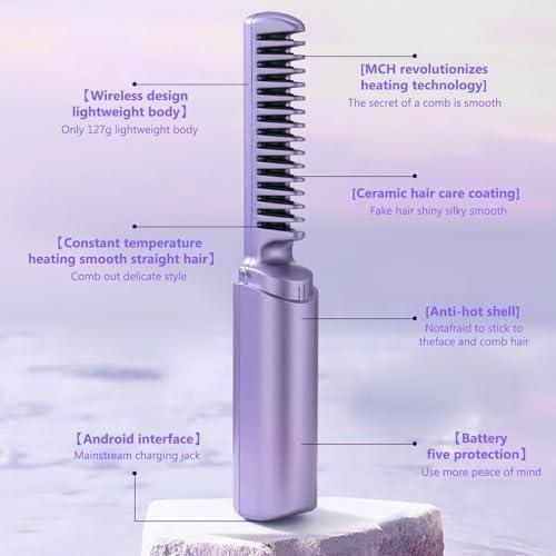 2 in 1 Rechargeable Hair Straightener